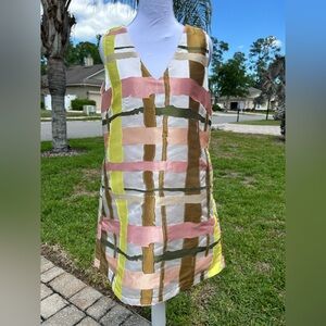 NWT🌷Buru Tailored V-neck Shirt Sheath Dress